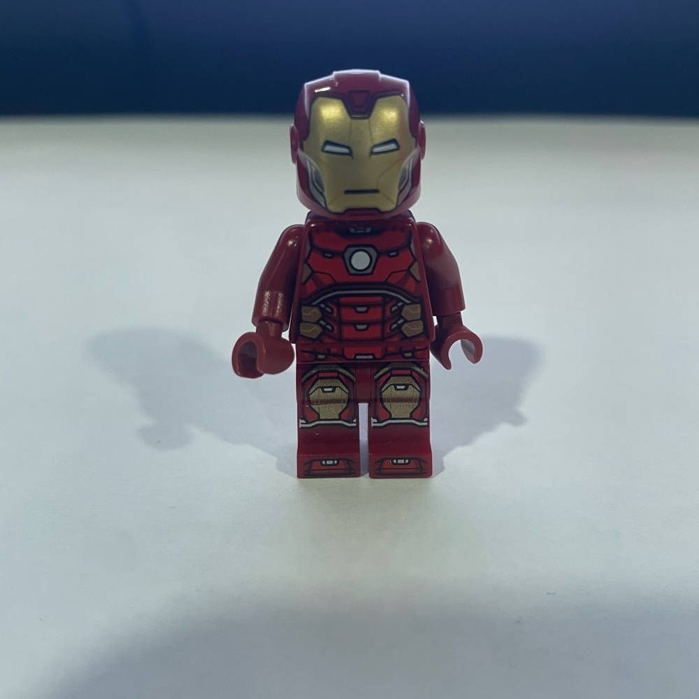 LEGO Minifigure Iron Man with Silver Hexagon on Chest sh612 Marvel D12